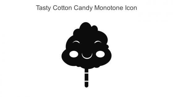 Tasty Cotton Candy Monotone Icon In Powerpoint Pptx Png And Editable Eps Format