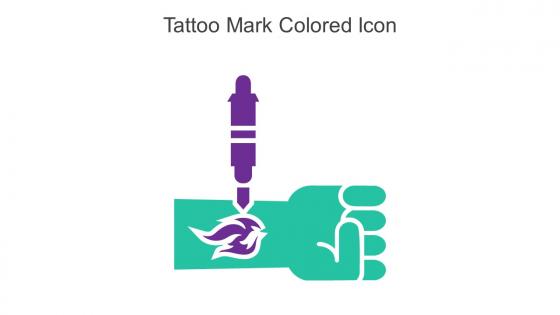 Tattoo Mark Colored Icon In Powerpoint Pptx Png And Editable Eps Format