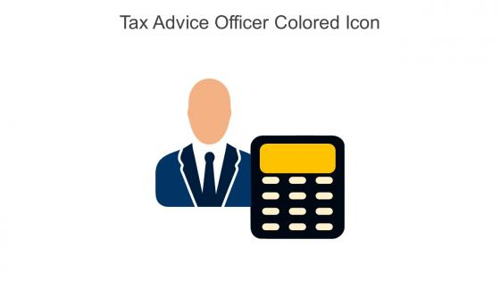 Tax Advice Officer Colored Icon In Powerpoint Pptx Png And Editable Eps Format