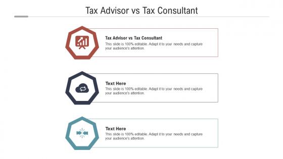 Tax advisor vs tax consultant ppt powerpoint presentation ideas pictures cpb