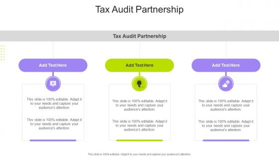 Tax Audit Partnership In Powerpoint And Google Slides Cpb