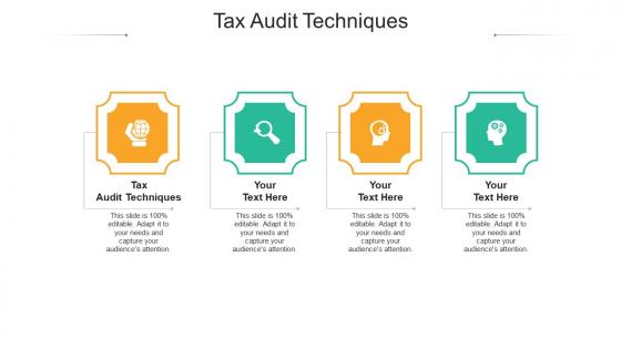 Tax audit techniques ppt powerpoint presentation slides sample cpb