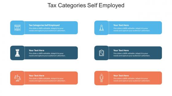 Tax Categories Self Employed Ppt Powerpoint Presentation Show File Formats Cpb