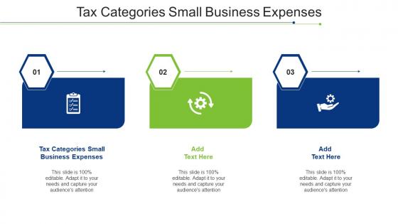 Tax Categories Small Business Expenses Ppt Powerpoint Presentation Ideas Cpb