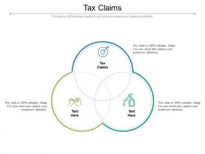 Tax claims ppt powerpoint presentation infographics demonstration cpb