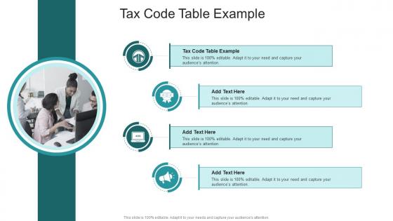 Tax Code Table Example In Powerpoint And Google Slides Cpb