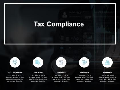 Tax compliance ppt powerpoint presentation portfolio show cpb