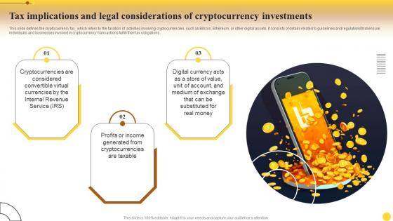 Tax Considerations Of Cryptocurrency Investments Comprehensive Cryptocurrency Investments Fin SS