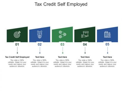 Tax credit self employed ppt powerpoint presentation pictures icons cpb