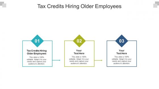 Tax credits hiring older employees ppt powerpoint presentation pictures graphic tips cpb