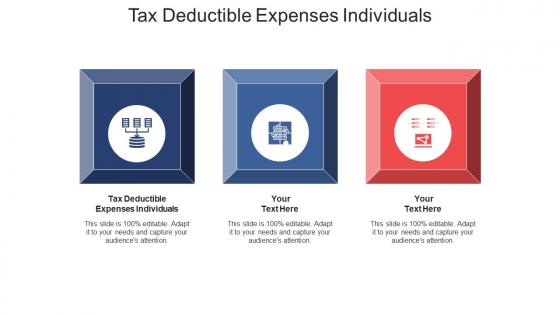 Tax deductible expenses individuals ppt powerpoint presentation infographics graphics cpb