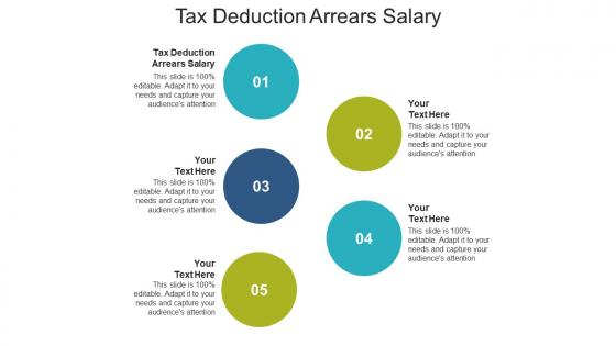 Tax deduction arrears salary ppt powerpoint presentation infographic template clipart cpb
