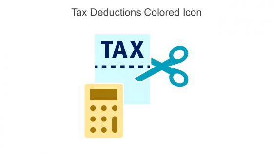 Tax Deductions Colored Icon In Powerpoint Pptx Png And Editable Eps Format