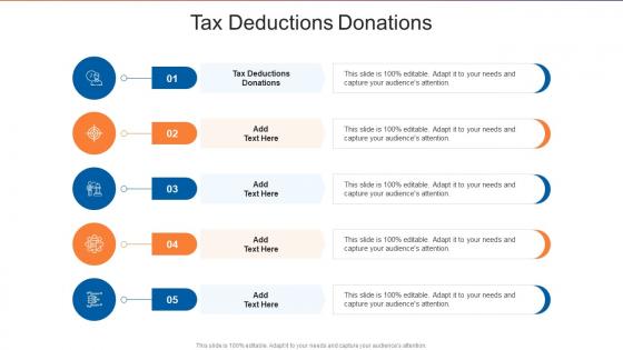 Tax Deductions Donations In Powerpoint And Google Slides Cpb
