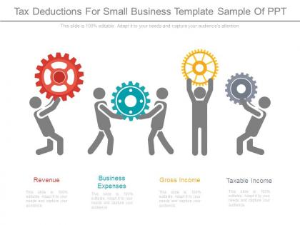Tax deductions for small business template sample of ppt