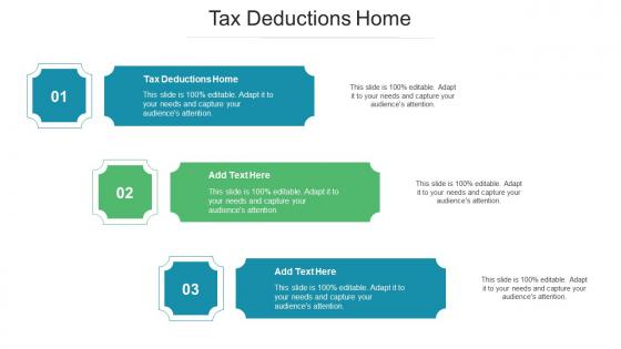 Tax Deductions Home Ppt Powerpoint Presentation Styles Aids Cpb
