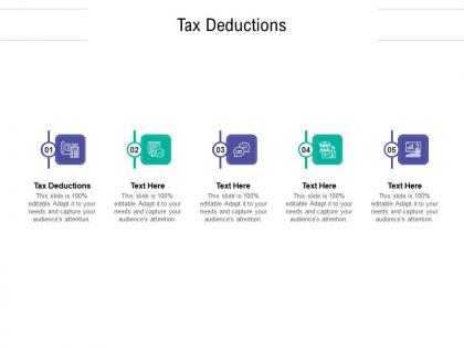 Tax deductions ppt powerpoint presentation visual aids gallery cpb