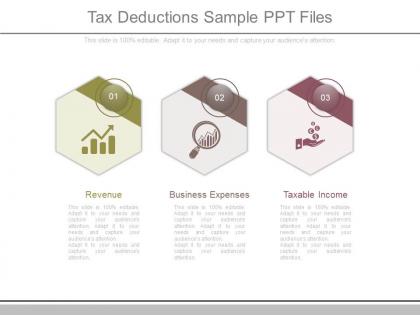 Tax deductions sample ppt files