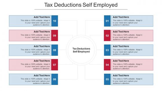 Tax Deductions Self Employed Ppt Powerpoint Presentation Model Slides Cpb