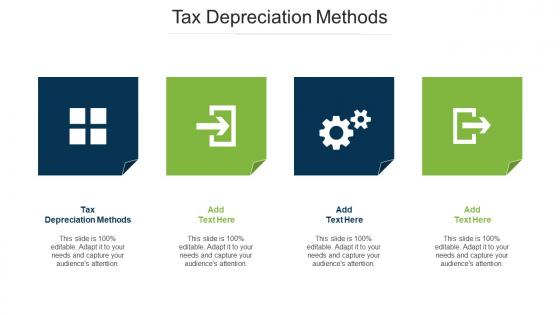Tax Depreciation Methods Ppt Powerpoint Presentation Layouts Graphics Cpb