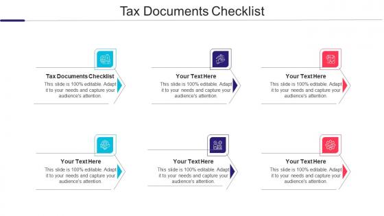 Tax Documents Checklist Ppt Powerpoint Presentation Professional Picture Cpb