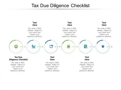 Tax due diligence checklist ppt powerpoint presentation styles shapes cpb