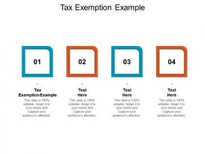 Tax exemption example ppt powerpoint presentation background images cpb