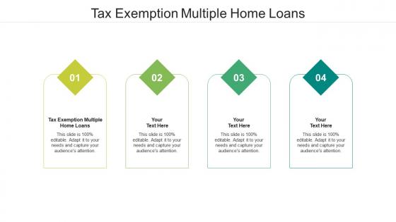 Tax exemption multiple home loans ppt powerpoint presentation layouts cpb