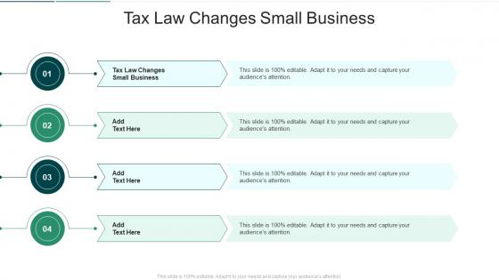 Tax Law Changes Small Business In Powerpoint And Google Slides Cpb