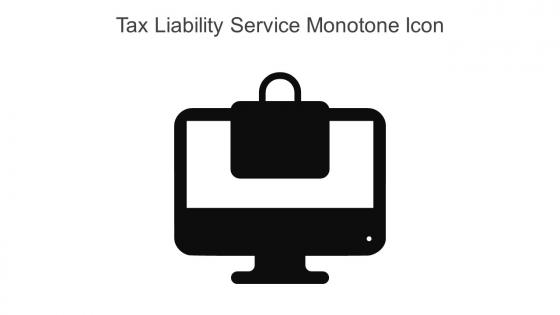 Tax Liability Service Monotone Icon In Powerpoint Pptx Png And Editable Eps Format