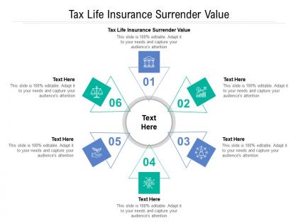 Tax life insurance surrender value ppt powerpoint presentation styles sample cpb