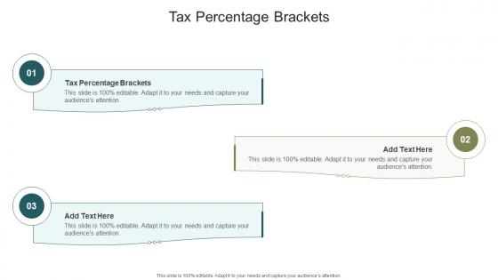Tax Percentage Brackets In Powerpoint And Google Slides Cpb