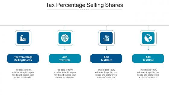 Tax Percentage Selling Shares Ppt Powerpoint Presentation Outline Model Cpb