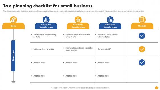 Tax Planning Checklist For Small Business
