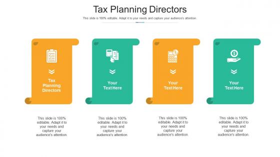 Tax planning directors ppt powerpoint presentation model visuals cpb