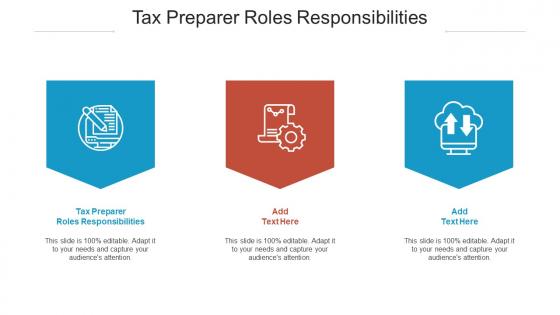 Tax Preparer Roles Responsibilities Ppt Powerpoint Presentation Inspiration Examples Cpb