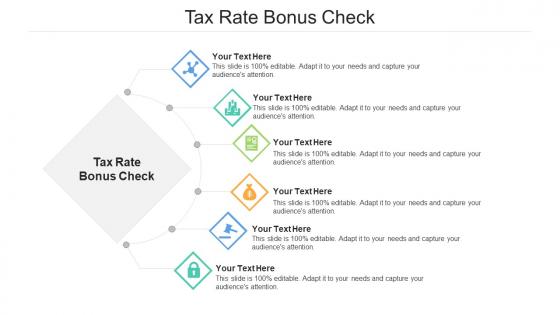 Tax rate bonus check ppt powerpoint presentation inspiration gridlines cpb