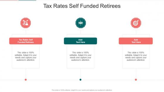 Tax Rates Self Funded Retirees In Powerpoint And Google Slides Cpb