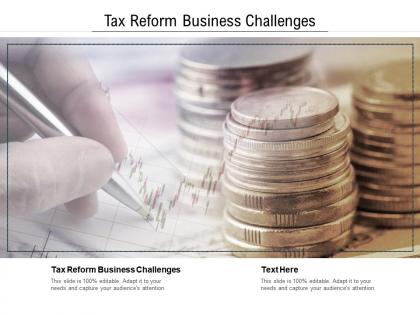 Tax reform business challenges ppt powerpoint presentation summary example cpb