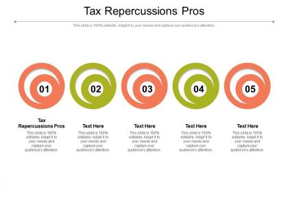 Tax repercussions pros ppt powerpoint presentation icon files cpb
