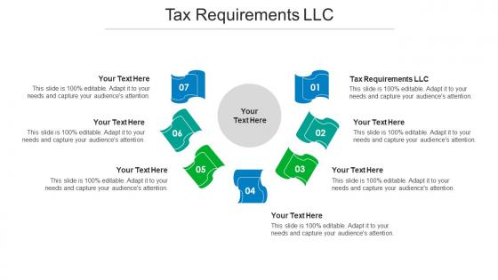 Tax Requirements Llc Ppt Powerpoint Presentation Summary Graphics Design Cpb