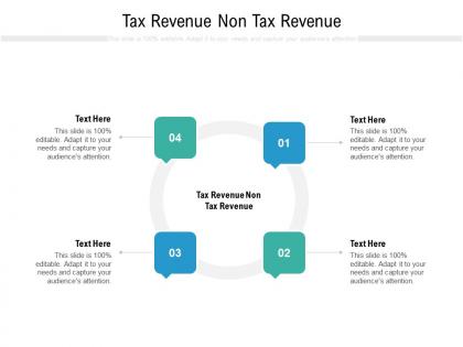 Tax revenue non tax revenue ppt powerpoint presentation icon cpb