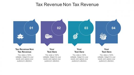 Tax revenue non tax revenue ppt powerpoint presentation model cpb
