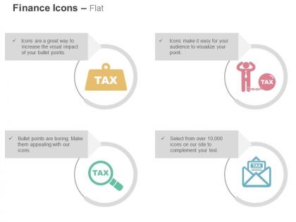 Tax search blockage information pre payment option ppt icons graphics