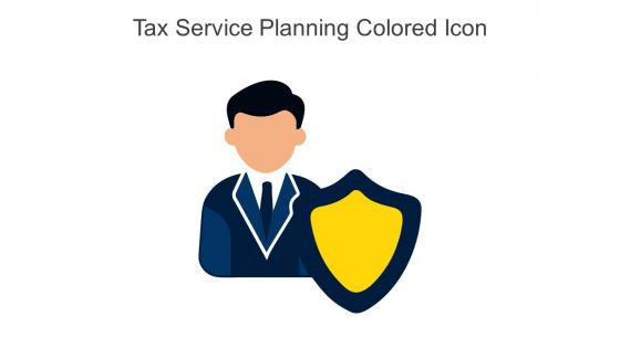 Tax Service Planning Colored Icon In Powerpoint Pptx Png And Editable Eps Format