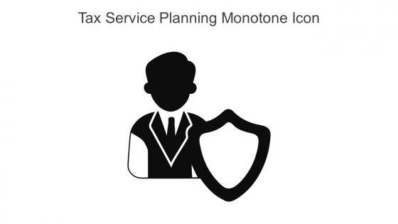 Tax Service Planning Monotone Icon In Powerpoint Pptx Png And Editable Eps Format