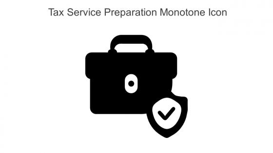 Tax Service Preparation Monotone Icon In Powerpoint Pptx Png And Editable Eps Format