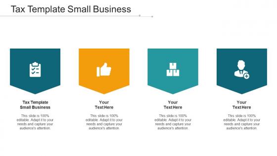 Tax Template Small Business Ppt Powerpoint Presentation File Format Ideas Cpb
