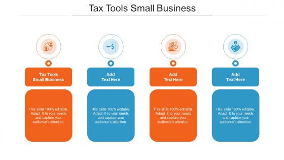 Tax Tools Small Business Ppt Powerpoint Presentation File Deck Cpb
