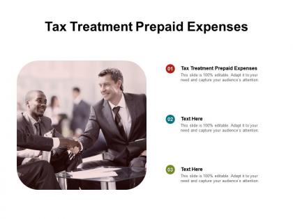 Tax treatment prepaid expenses ppt powerpoint presentation summary layout cpb